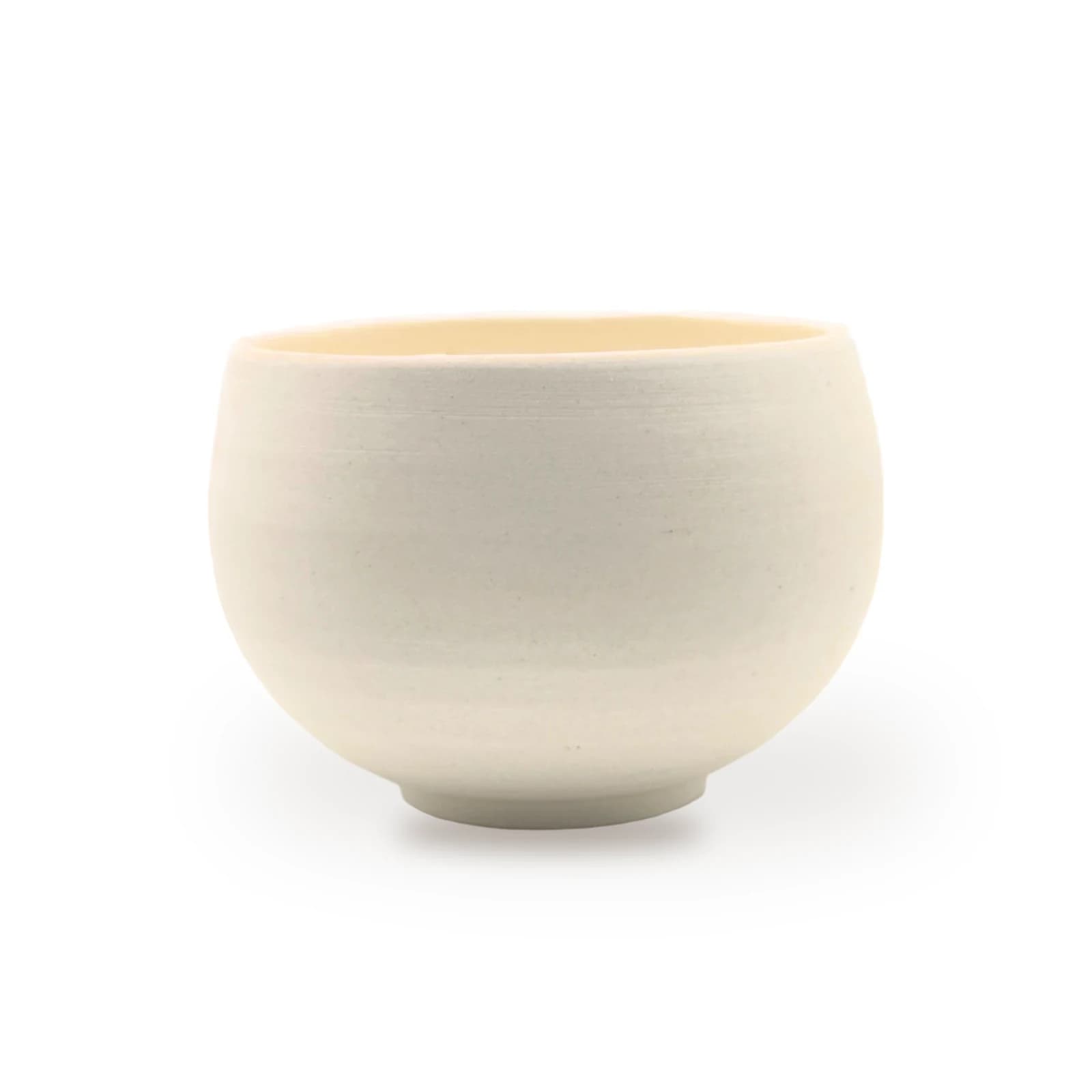 Bol Sphère, porcelaine blanche mate : photo réelle sur fond blanc, vue principale