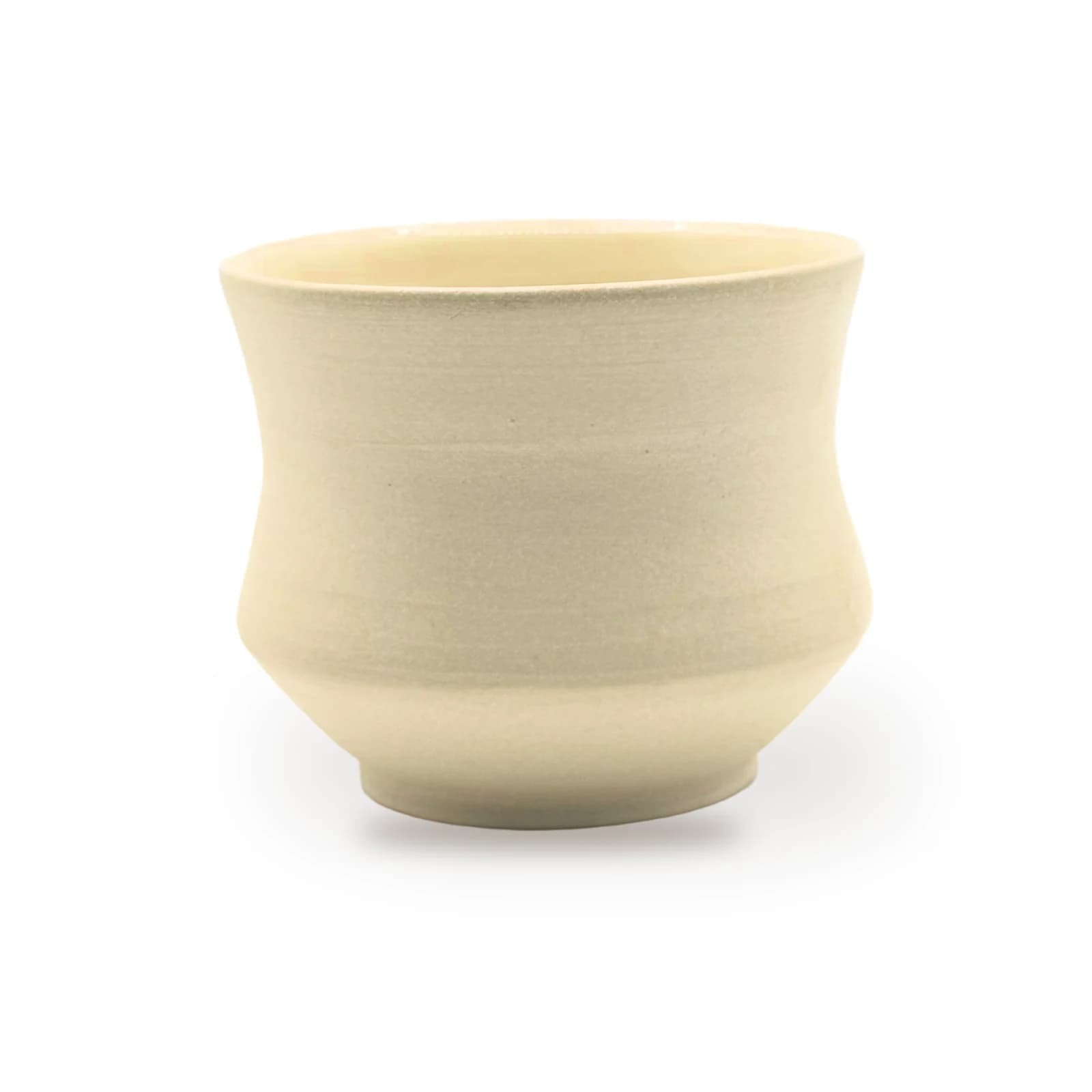 Gobelet Crème, porcelaine crème : photo réelle sur fond blanc, vue principale